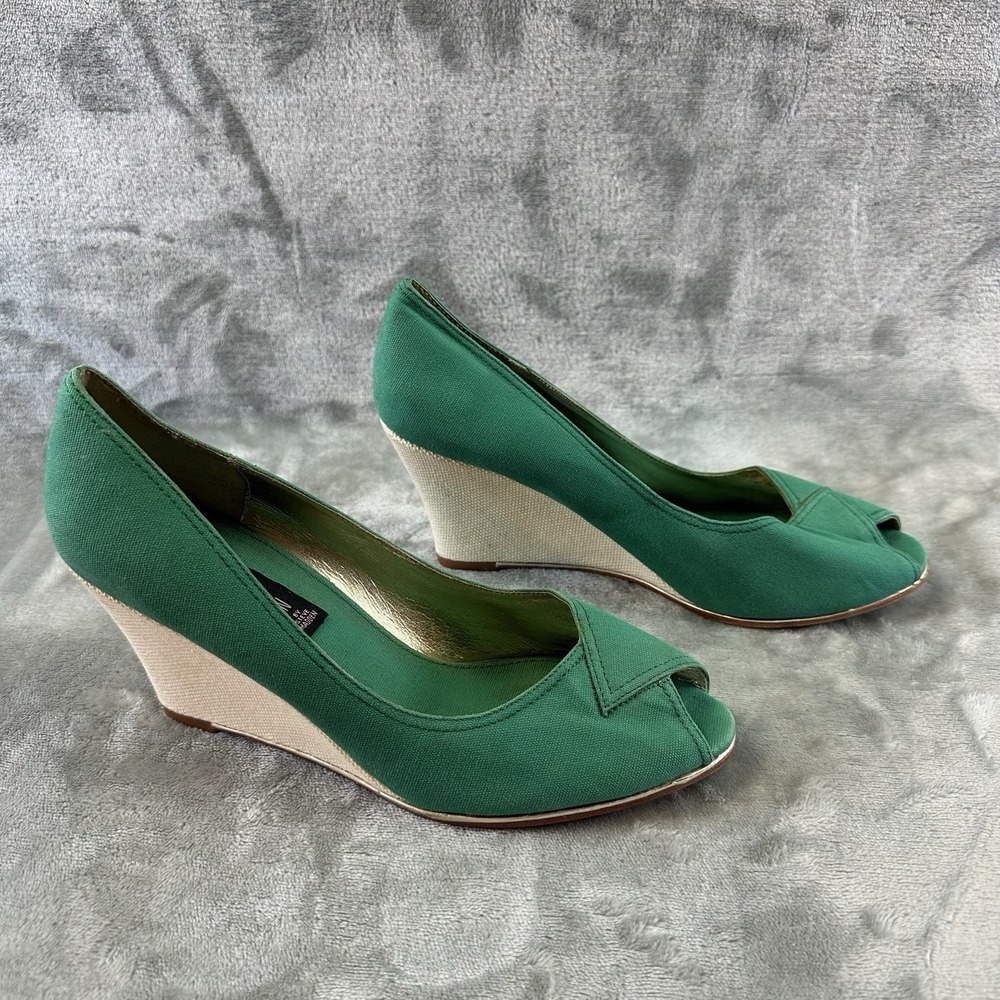Steven By Steve Madden Wedge Women's 8.5 Kelly Green "Marinas" NWOB
